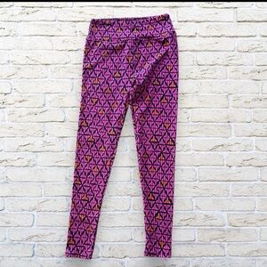 2for$15 3for$20 NEW LuLaRoe One Size Leggings - Black with triangles and ovals